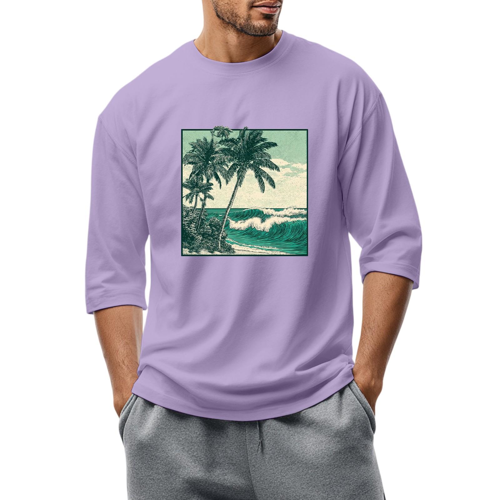 Men S Round Neck Three-Quarters Sleeve Top Casual Fashion T-Shirt XXXL фіолетовий
Men S Round Neck Three-Quarters Sleeve Top Casual Fashion T-Shirt XXXL фіолетовий