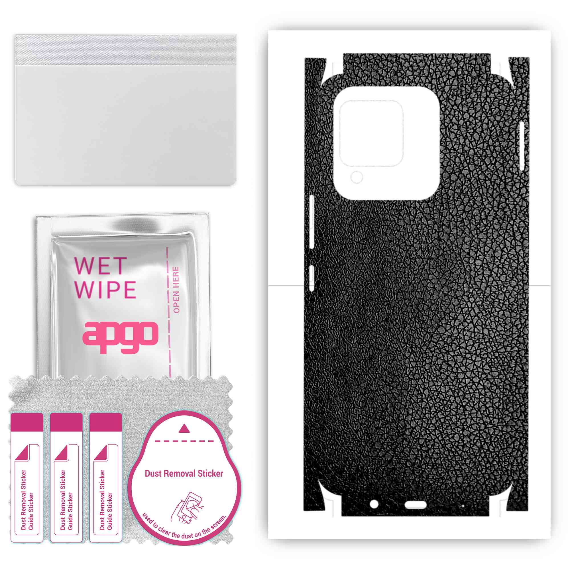 apgo Protective Skin Sticker for the back+sides compatible with Tecno Spark 8, Full Wrap Film, Foil, Vinyl - Pattern Black Leather
apgo Protective Skin Sticker for the back+sides compatible with Tecno Spark 8, Full Wrap Film, Foil, Vinyl - Pattern Black Leather