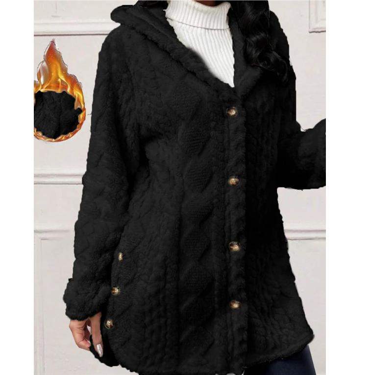 Батал Размеры Осень и Зима Пальто из Искусственного Меха Плюшевый Кардиган на Пуговицах Свитер с Капюшоном Однотонный Тепло Осень и Зима XS чёрный
Батал Размеры Осень и Зима Пальто из Искусственного Меха Плюшевый Кардиган на Пуговицах Свитер с Капюшоном Однотонный Тепло Осень и Зима XS чёрный