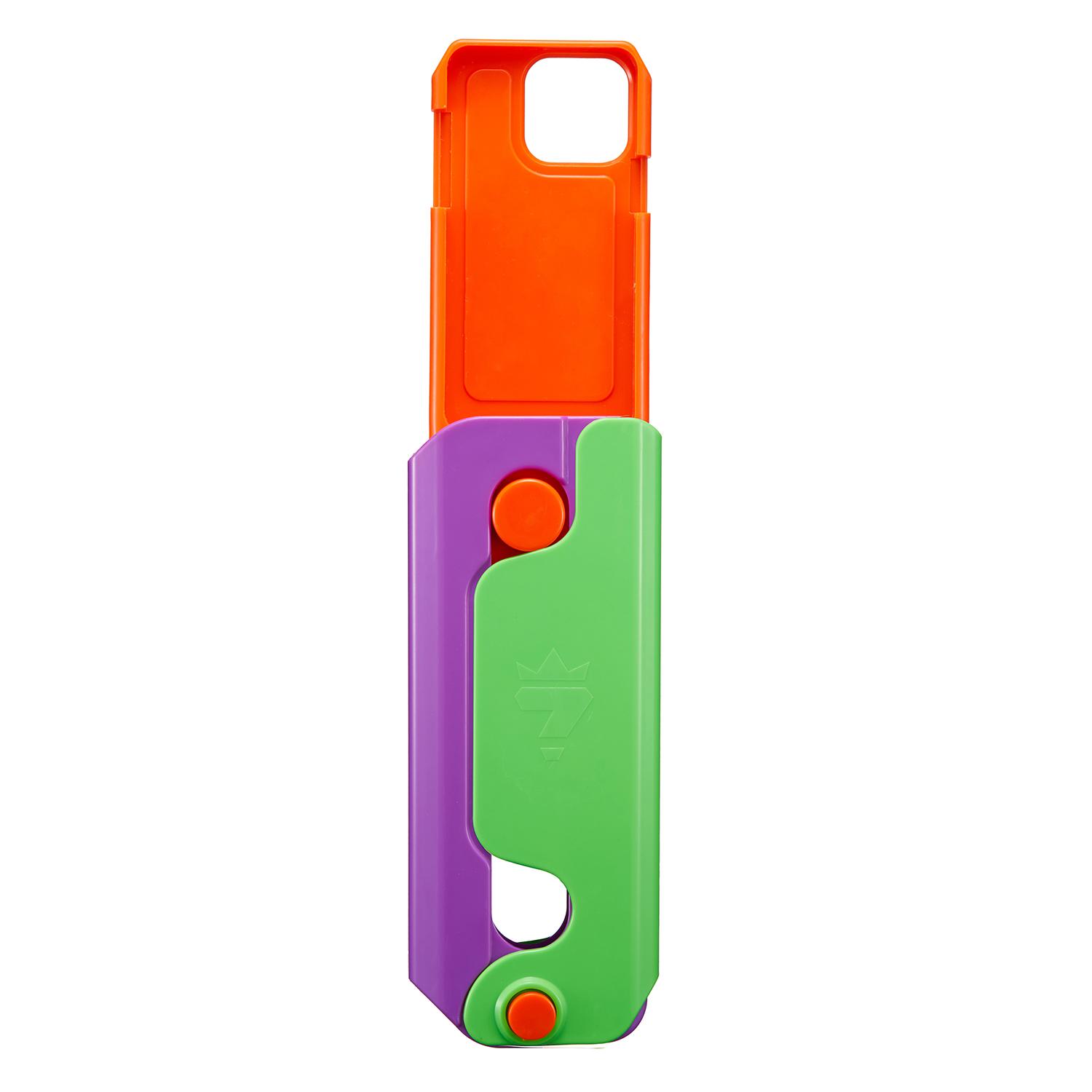 For iPhone 14 Plus Case Giant Carrot Knife ABS Phone Cover Stress Relieving Toy Green+Purple
For iPhone 14 Plus Case Giant Carrot Knife ABS Phone Cover Stress Relieving Toy Green+Purple