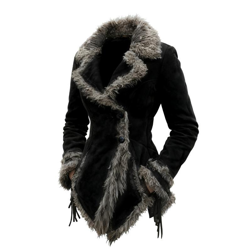 Euro Size Women s Vintage Suede Coat Sweater Collar Lapel Beggar Jacket 3XL чорний
Euro Size Women s Vintage Suede Coat Sweater Collar Lapel Beggar Jacket 3XL чорний