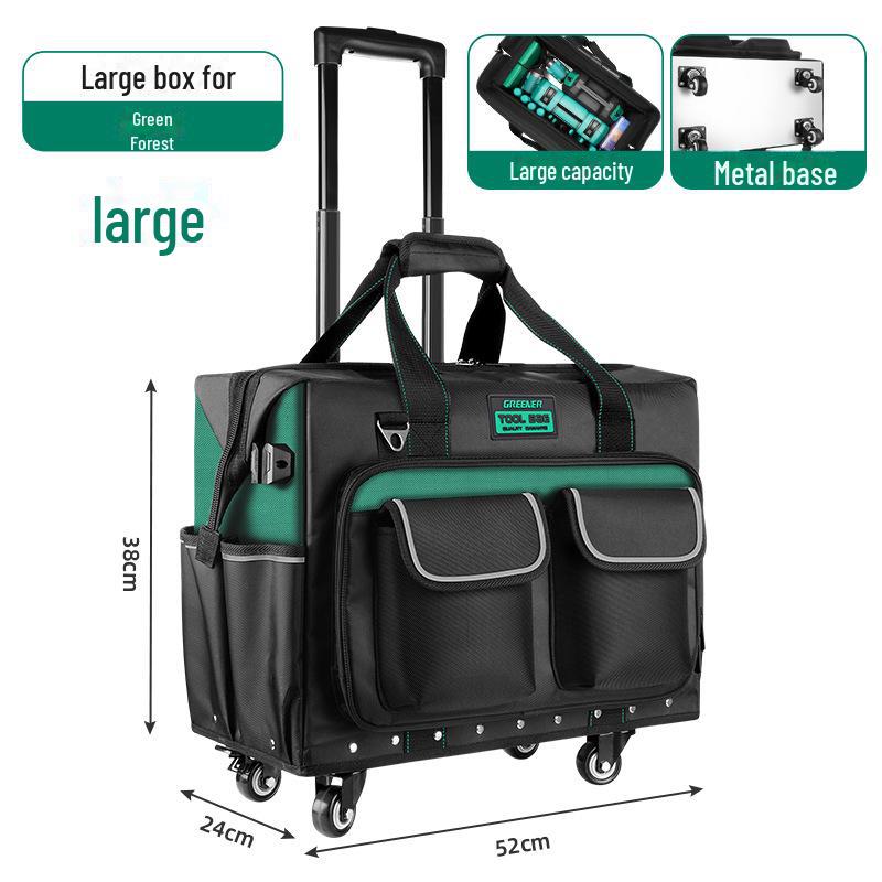 Многофункциональная сумка для инструментов электрика Green Forest на колесах - утолщенное железное дно для установки и обслуживания 21-inch, 46 liters
Многофункциональная сумка для инструментов электрика Green Forest на колесах - утолщенное железное дно для установки и обслуживания 21-inch, 46 liters