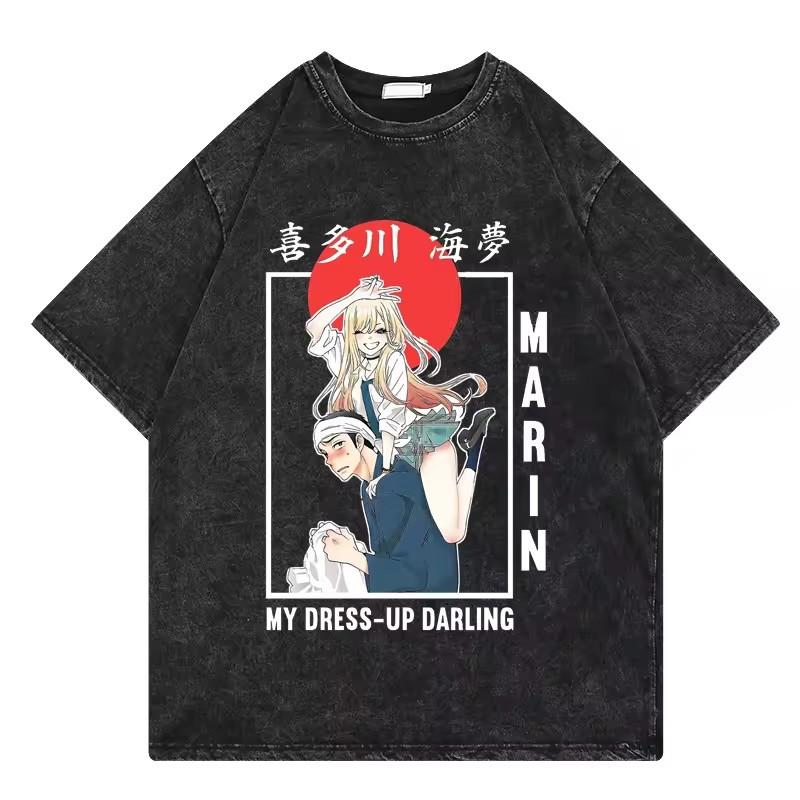 Marin Kitagawa Shirt My DressUp Darling Washed Tshirt Vintage Loose Unisex Year round clothing Oversized high quality Couples S
Marin Kitagawa Shirt My DressUp Darling Washed Tshirt Vintage Loose Unisex Year round clothing Oversized high quality Couples S