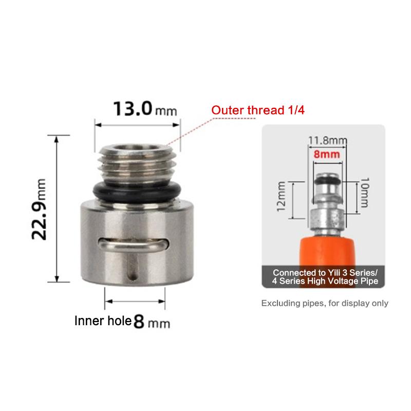 Hot Sale 1/4inch Pressure Washer Adapter External Thread Connect Cleaning Nozzle Tips For Karcher K Series/Morgana
Hot Sale 1/4inch Pressure Washer Adapter External Thread Connect Cleaning Nozzle Tips For Karcher K Series/Morgana