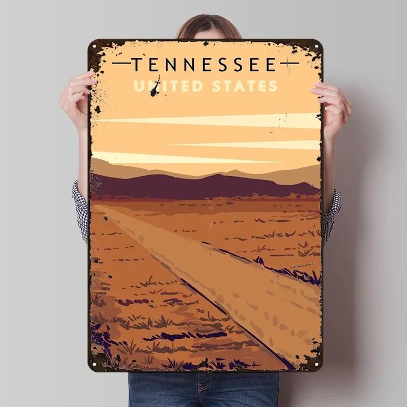 Tennessee Travel Metal Sign Landscape Poster Home Decorations Custom Tinplate Plaques for Wall Art Decoration Vintage Home Decor 7.9x11.8In(20x30cm)
Tennessee Travel Metal Sign Landscape Poster Home Decorations Custom Tinplate Plaques for Wall Art Decoration Vintage Home Decor 7.9x11.8In(20x30cm)