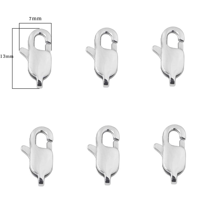 Stainless Steel Lobster Clasps Hooks Chain For Bracelet Necklace Connectors DIY Jewelry Making Findings Supplies 7x13mm 1pc
Stainless Steel Lobster Clasps Hooks Chain For Bracelet Necklace Connectors DIY Jewelry Making Findings Supplies 7x13mm 1pc