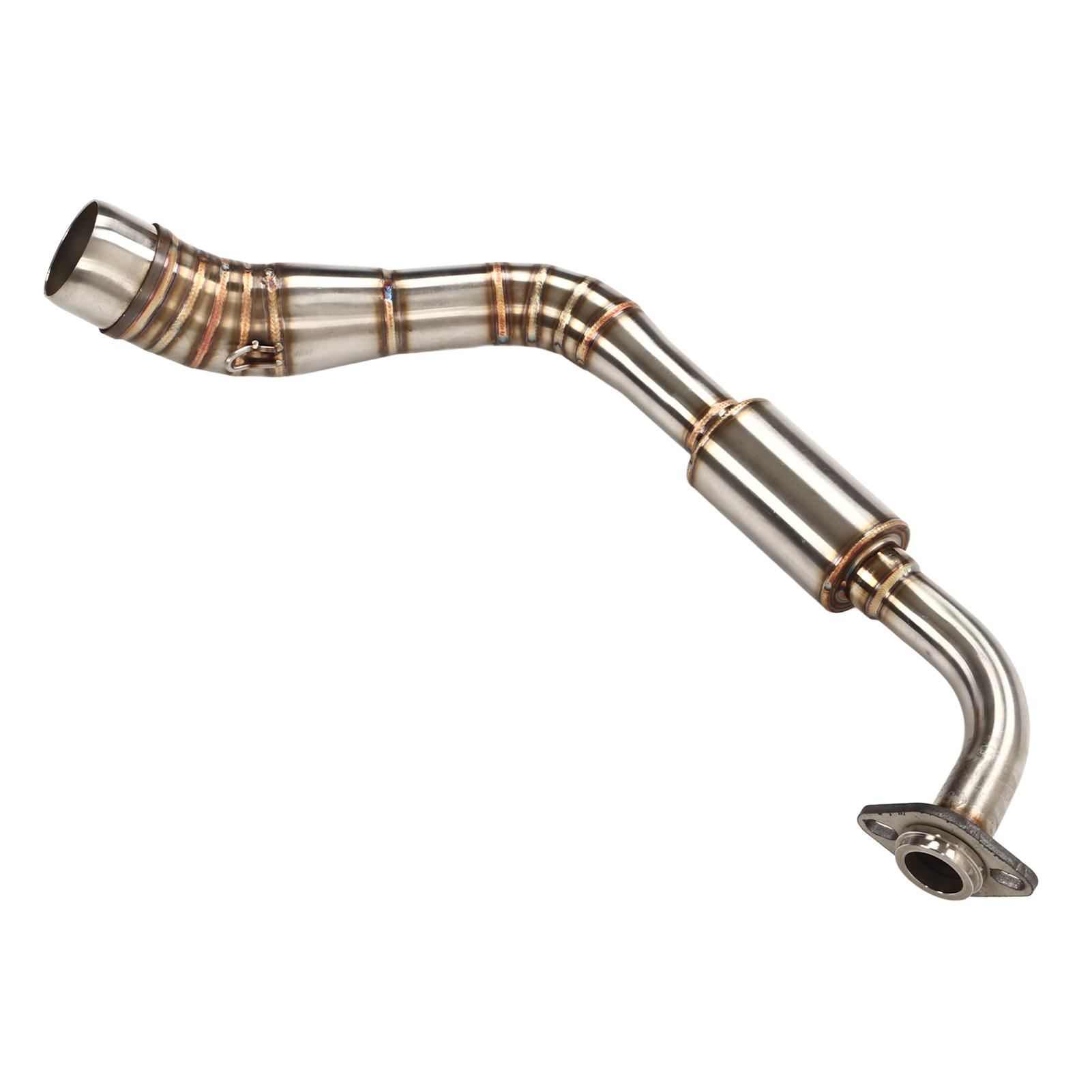 Motorcycle Exhaust Front Middle Pipe with Resonator Stainless Steel Replacement For NVX 155 125 AEROX 155 2016‑2021
Motorcycle Exhaust Front Middle Pipe with Resonator Stainless Steel Replacement For NVX 155 125 AEROX 155 2016‑2021