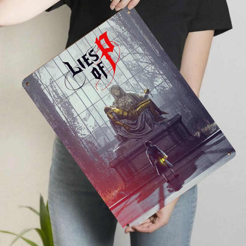 Постер игры Lies of P Металлическая жестяная табличка Готическая статуя Произведение искусства для декора дома Коллекционный предмет 20x30cm(7.8x11.8inch)
Постер игры Lies of P Металлическая жестяная табличка Готическая статуя Произведение искусства для декора дома Коллекционный предмет 20x30cm(7.8x11.8inch)