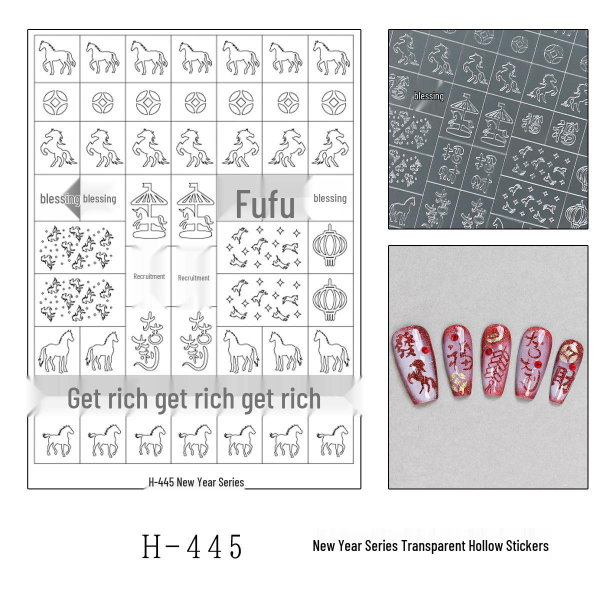 2026 New Year Horse Nail Art Stickers: Coins, Ingots, Fu Character, Knot Design, Glue Tool Included
2026 New Year Horse Nail Art Stickers: Coins, Ingots, Fu Character, Knot Design, Glue Tool Included