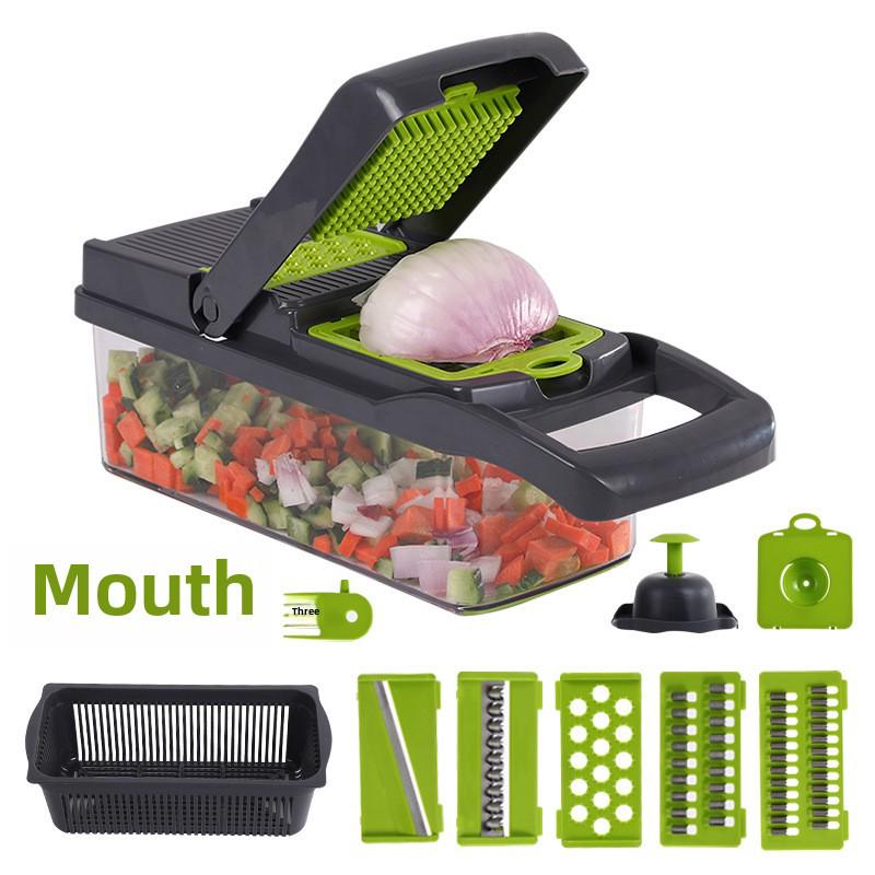 «Многофункциональная кухонная овощерезка»: Универсальный инструмент для эффективного приготовления пищи.
«Многофункциональная кухонная овощерезка»: Универсальный инструмент для эффективного приготовления пищи.