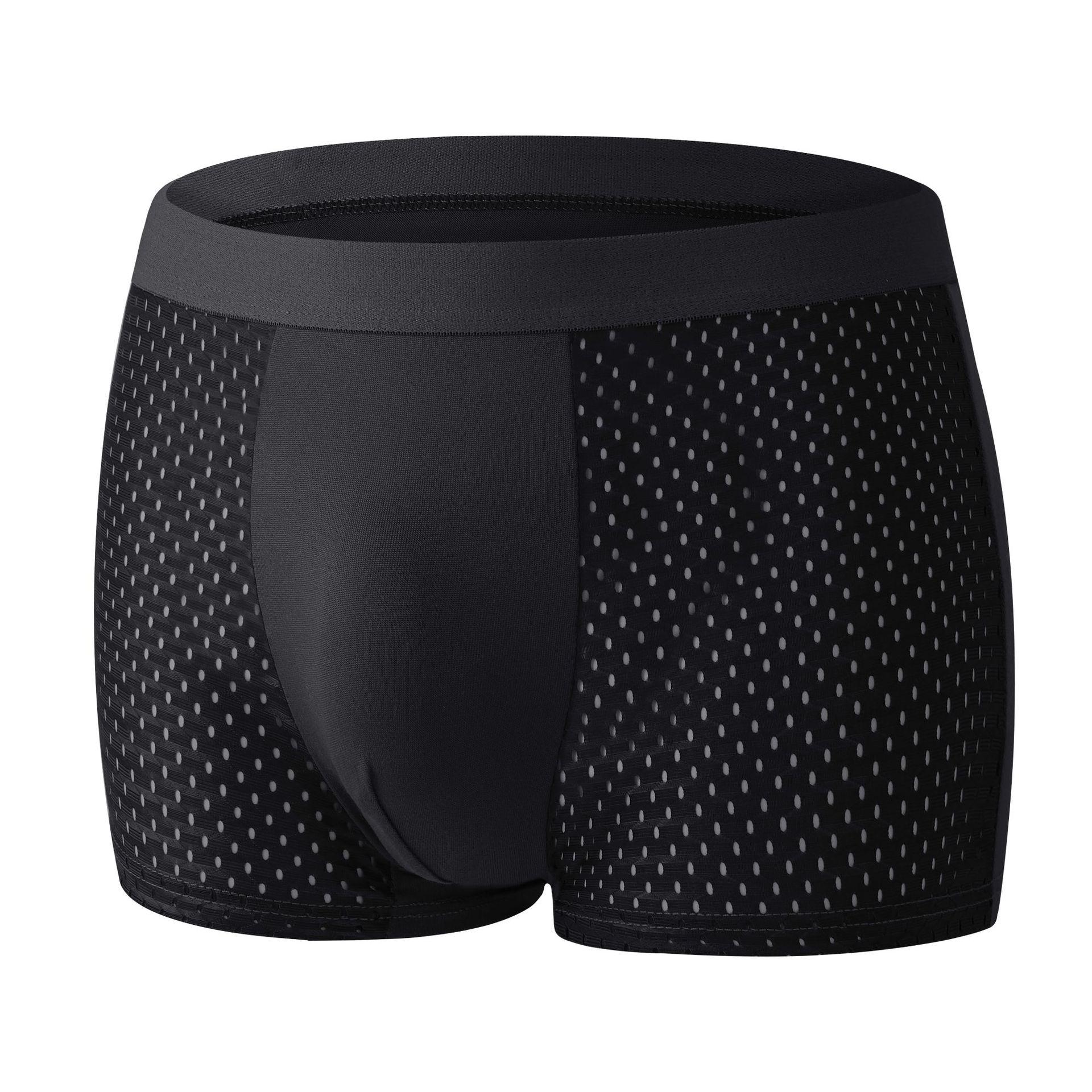 Мужские дышащие сетчатые трусы из ледяного шелка с высокой эластичностью XXL
Мужские дышащие сетчатые трусы из ледяного шелка с высокой эластичностью XXL