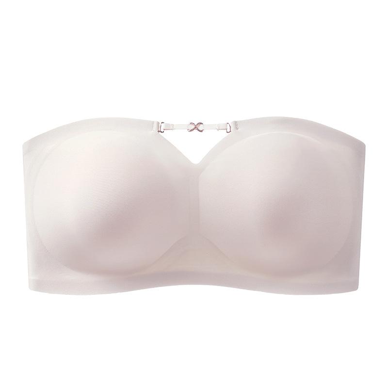 Strapless gathering non-slip summer thin small chest wrapped chest without steel ring closed breast seamless tube top bra XL 38/85AB білий
Strapless gathering non-slip summer thin small chest wrapped chest without steel ring closed breast seamless tube top bra XL 38/85AB білий