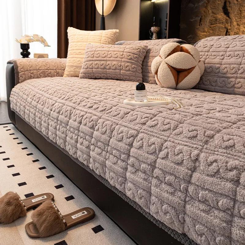 Зимняя теплая подушка для дивана, однотонный плюш, противоскользящий, утолщенный, удобный, защитный чехол для домашнего декора, прямой ряд, коврик для дивана 70x70
Зимняя теплая подушка для дивана, однотонный плюш, противоскользящий, утолщенный, удобный, защитный чехол для домашнего декора, прямой ряд, коврик для дивана 70x70