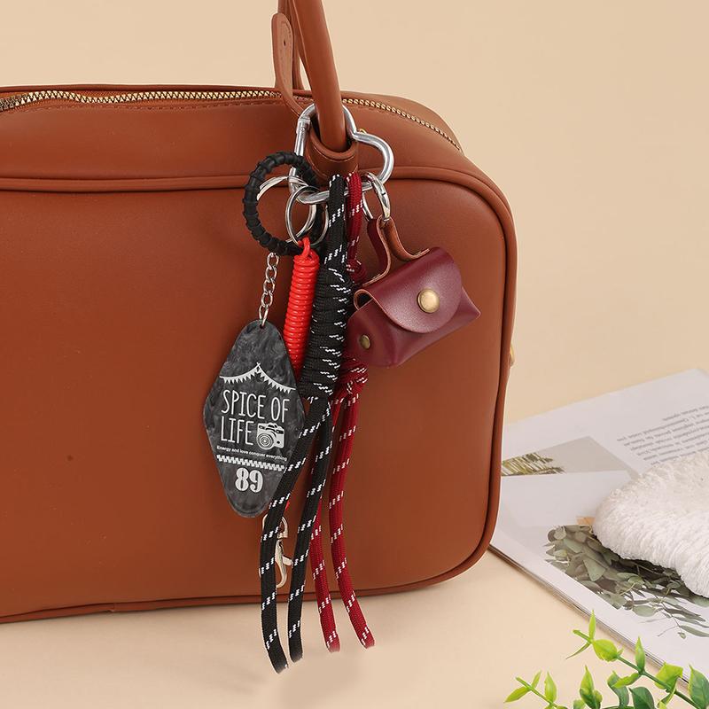 Bag Charm Handmade Nylon Rope Cute Key Chain, Aesthetic Keychain Bag Accessories Charms for Handbag Backpack Car
Bag Charm Handmade Nylon Rope Cute Key Chain, Aesthetic Keychain Bag Accessories Charms for Handbag Backpack Car