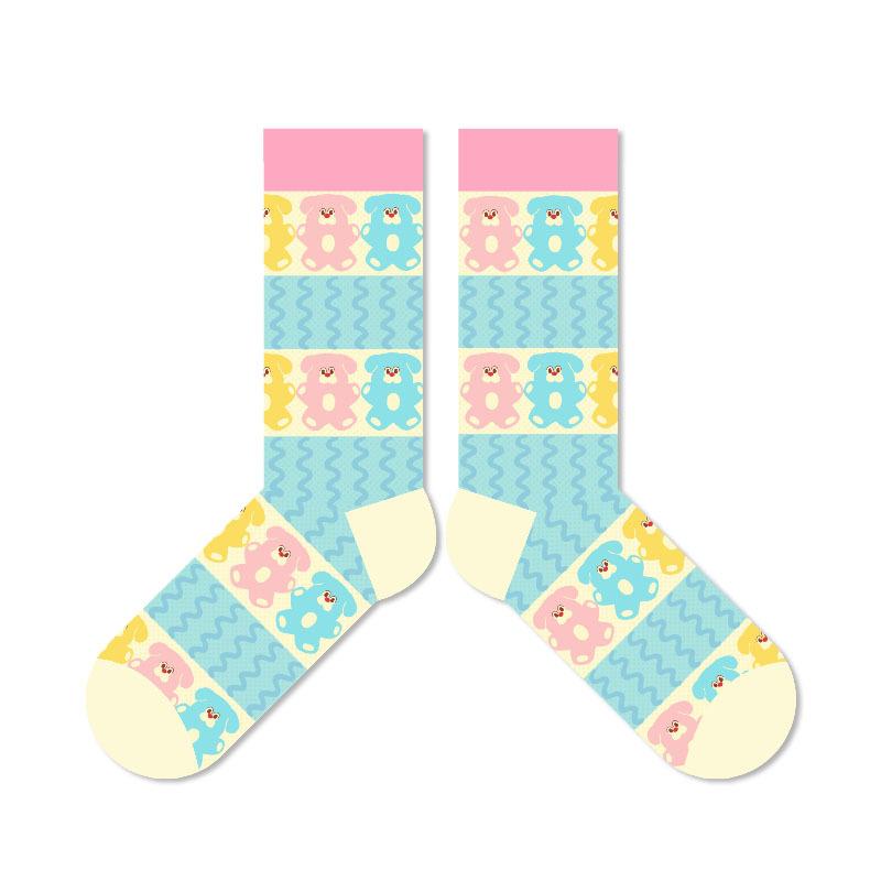 Summer Sock - Bubble Loaf Style Thin Glass Yarn Mid-calf Socks for Boys, Cute Cartoon Illustrations, Breathable Trendy Socks, Cotton Material 1 pair
Summer Sock - Bubble Loaf Style Thin Glass Yarn Mid-calf Socks for Boys, Cute Cartoon Illustrations, Breathable Trendy Socks, Cotton Material 1 pair