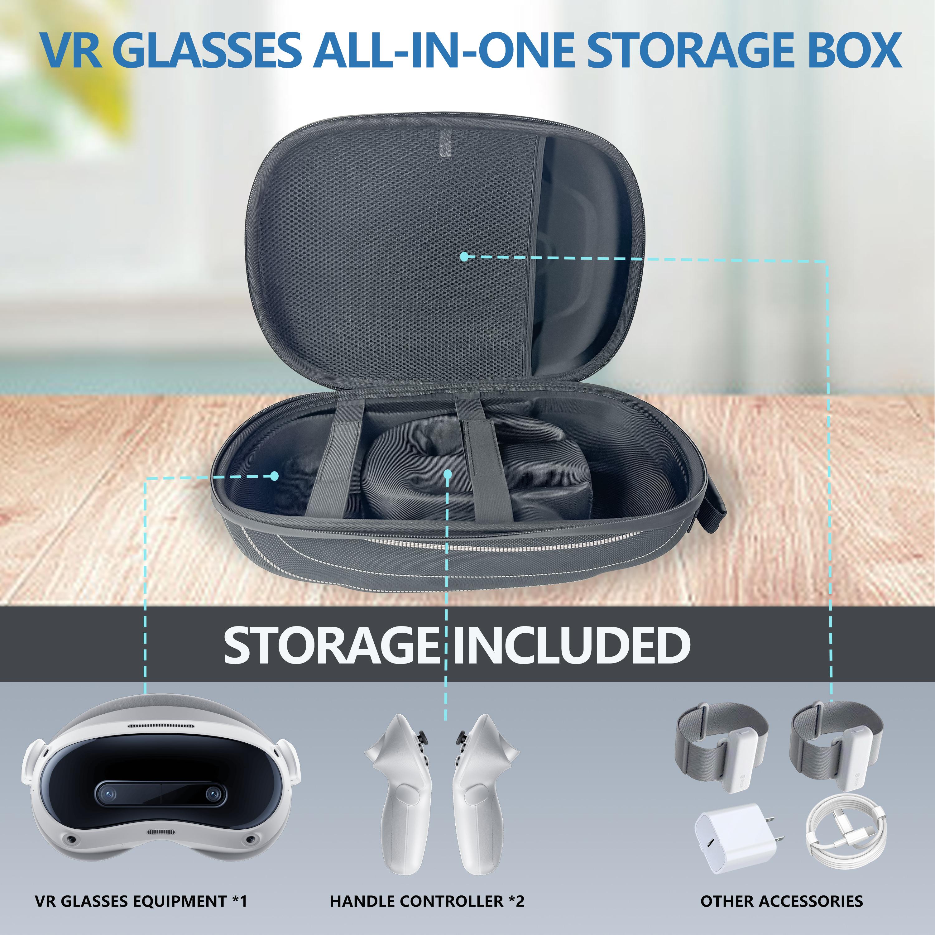 Protective Storage Bag for Meta Quest 3 VR Headset Travel Carrying Case EVA Storage Box for Pico 4 Ultra/Pico 4 VR Accessories
Protective Storage Bag for Meta Quest 3 VR Headset Travel Carrying Case EVA Storage Box for Pico 4 Ultra/Pico 4 VR Accessories