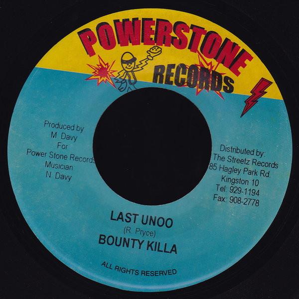 7inch Record BOUNTY KILLER - Last Unoo NONE Powerstone Reco 2004 Jamaica Reggae, Ska & Dub Used
7inch Record BOUNTY KILLER - Last Unoo NONE Powerstone Reco 2004 Jamaica Reggae, Ska & Dub Used