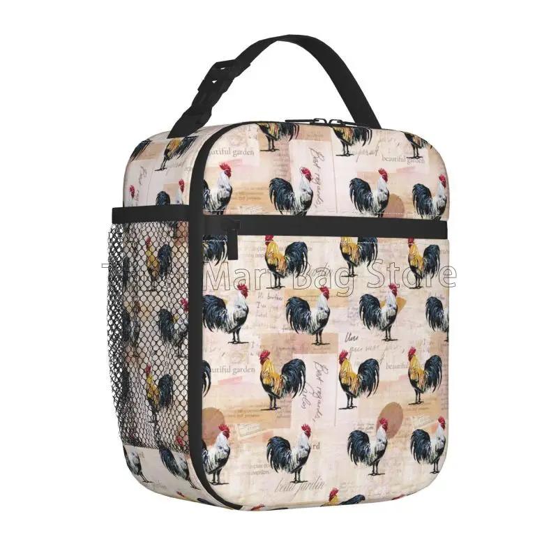 Chickens Rooster Print Insulated Lunch Bag Unisex Reusable Portable Waterproof Thermal Oxford Lunch Box for Work Picnic Travel
Chickens Rooster Print Insulated Lunch Bag Unisex Reusable Portable Waterproof Thermal Oxford Lunch Box for Work Picnic Travel