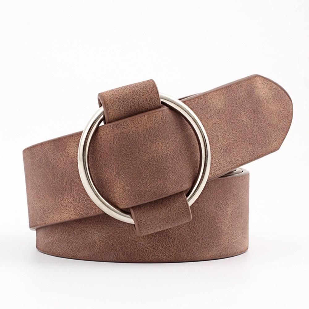 Needleless Fashion Belt Round Buckle Design Round Buckle Belt PU Leather Belt for Youth Student кофейный
Needleless Fashion Belt Round Buckle Design Round Buckle Belt PU Leather Belt for Youth Student кофейный