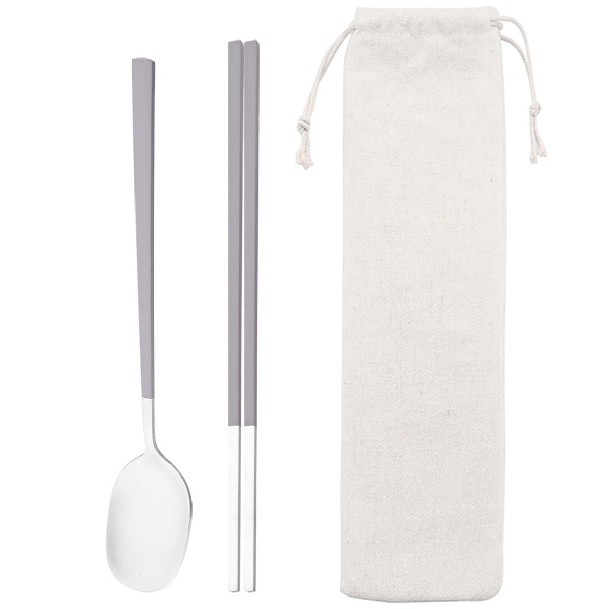 2Pcs Pink Handle Dinnerware Set With Storage Bag Spoon Chopsticks Flatware Stainless Steel Cutlery Convenient Travel Tableware серый
2Pcs Pink Handle Dinnerware Set With Storage Bag Spoon Chopsticks Flatware Stainless Steel Cutlery Convenient Travel Tableware серый