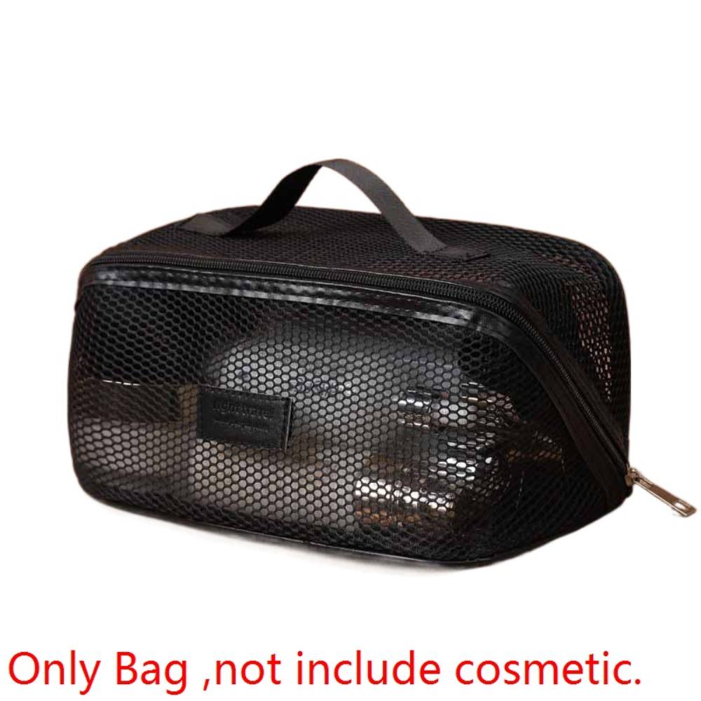 Shell Transparent Makeup Bag Solid Color Pillow Makeup Pouch Cute Mesh Cosmetic Bag Outdoor Black(Style A)
Shell Transparent Makeup Bag Solid Color Pillow Makeup Pouch Cute Mesh Cosmetic Bag Outdoor Black(Style A)