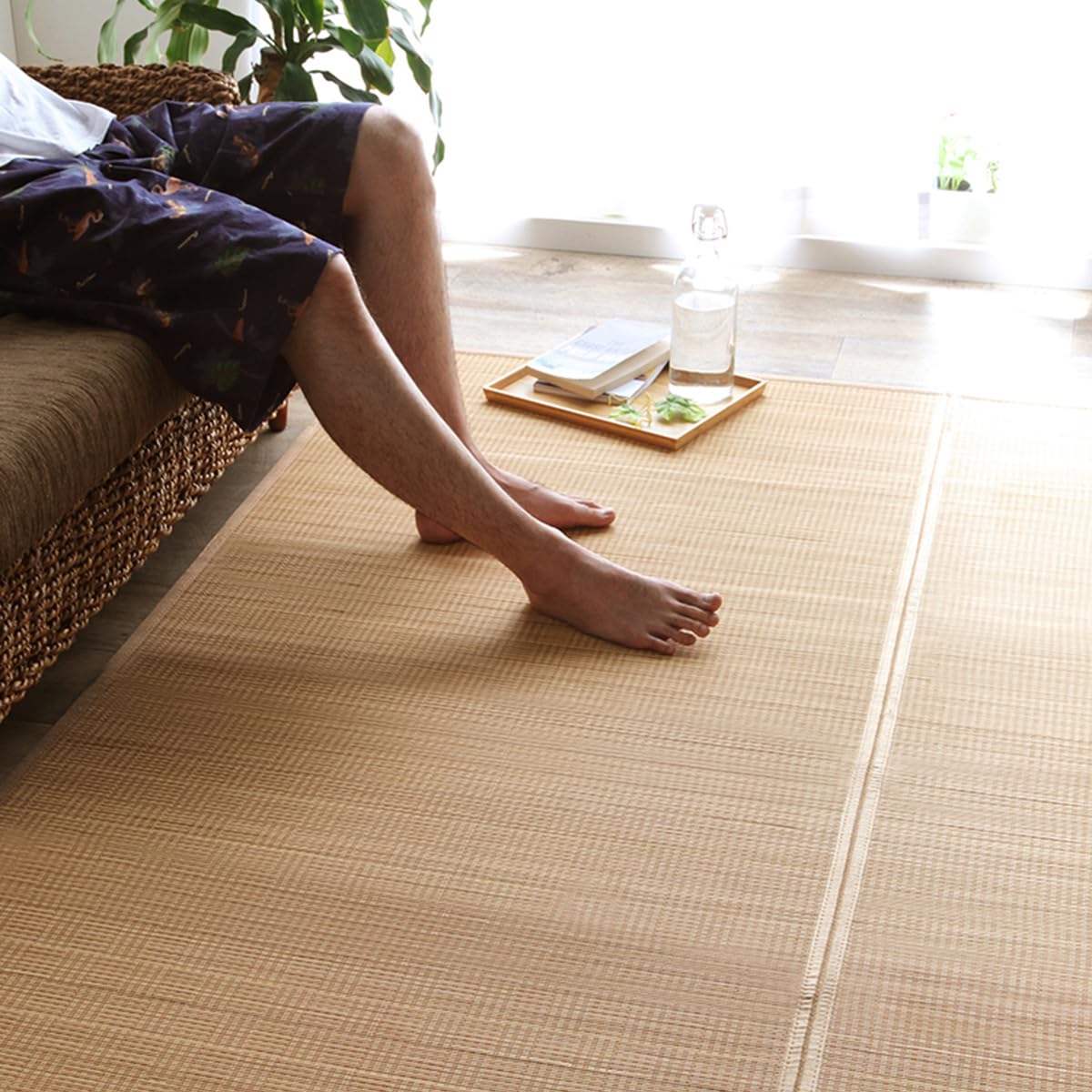 Ikehiko Bamboo Soft to the Single Approximately 174 x 174cm Made in Durable natural rug made from bamboo Bamboo is durable and and deodorizing effect
Ikehiko Bamboo Soft to the Single Approximately 174 x 174cm Made in Durable natural rug made from bamboo Bamboo is durable and and deodorizing effect