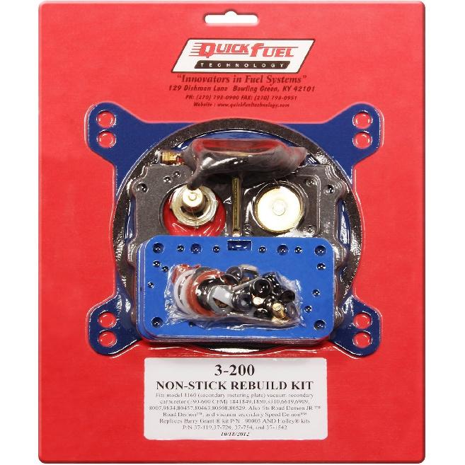Quick Fuel Non-Stick Rebuild Kit (4160 V.S.)
Quick Fuel Non-Stick Rebuild Kit (4160 V.S.)