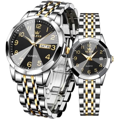 Парные часы OLEVS, Популярный подарок, Часы для пары, Кварцевый механизм, Стильная нержавеющая сталь, Отображение даты, Легко читаемые, Люминесцентные, Белые и черные
Парные часы OLEVS, Популярный подарок, Часы для пары, Кварцевый механизм, Стильная нержавеющая сталь, Отображение даты, Легко читаемые, Люминесцентные, Белые и черные