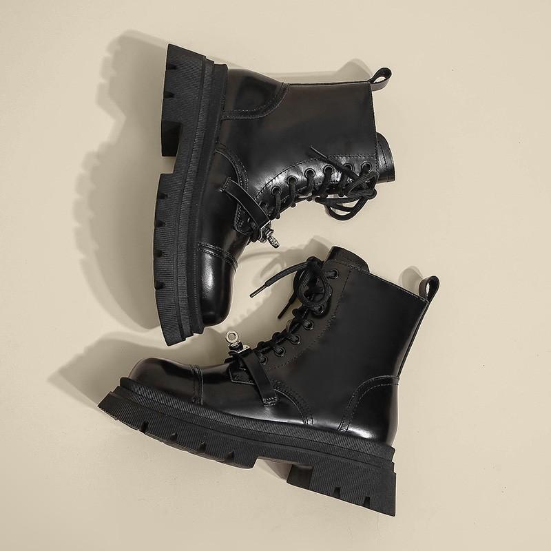 Advanced thick-soled heightening Martin boots for women s 2025 spring and autumn new British style sweet and cool short boots medium motorcycle single 35
Advanced thick-soled heightening Martin boots for women s 2025 spring and autumn new British style sweet and cool short boots medium motorcycle single 35