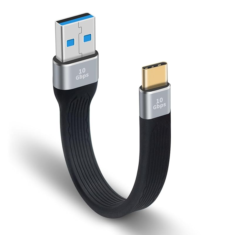 Poyiccot USB Type C charging cable short, 10Gbps charging Cable short, 13cm Type-C fast charging short soft A to Cable, USB3.1 Gen2 black Applicable
Poyiccot USB Type C charging cable short, 10Gbps charging Cable short, 13cm Type-C fast charging short soft A to Cable, USB3.1 Gen2 black Applicable