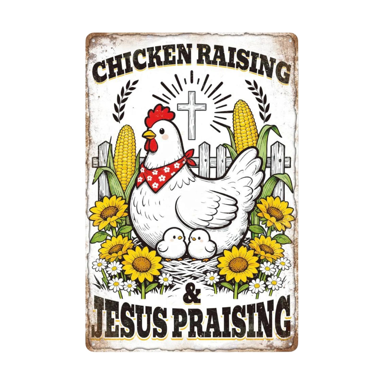 Vintage Style Metal Sign Backyard Farmhouse Chicken Coop Wall Decor Rustic Farm Animal Artwork Indoor Outdoor Hanging Plaque
Vintage Style Metal Sign Backyard Farmhouse Chicken Coop Wall Decor Rustic Farm Animal Artwork Indoor Outdoor Hanging Plaque