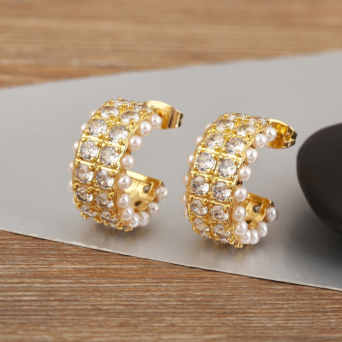 Nidin New Fashion C Shape Inlaid Zircon Pearl Double Layer Stud Earrings For Women Female Light Luxury Ear Jewelry Birthday Gift белый
Nidin New Fashion C Shape Inlaid Zircon Pearl Double Layer Stud Earrings For Women Female Light Luxury Ear Jewelry Birthday Gift белый