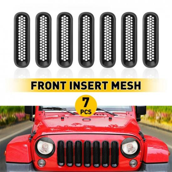 Front Mesh Headlight erts Grille & Accessories For Cover Jeep Wrangler JKU JK
Front Mesh Headlight erts Grille & Accessories For Cover Jeep Wrangler JKU JK