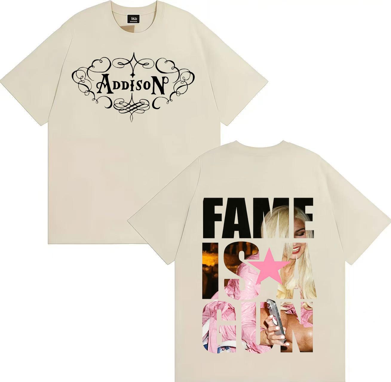 Singer Addison Rae T Shirt Hipster Unisex Women Gothic Music TShirt Crewneck Y2K Short Sleeve Tee Shirts Hot Sale Unisex 4XL
Singer Addison Rae T Shirt Hipster Unisex Women Gothic Music TShirt Crewneck Y2K Short Sleeve Tee Shirts Hot Sale Unisex 4XL