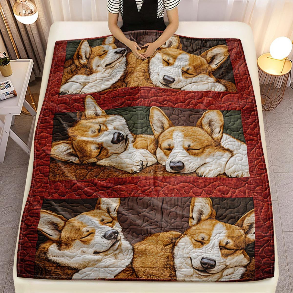 Corgi dog sleeping pattern fleece blanket soft warm pet lover gift home decor animal print blanket cozy winter blanket 130x150cm
Corgi dog sleeping pattern fleece blanket soft warm pet lover gift home decor animal print blanket cozy winter blanket 130x150cm