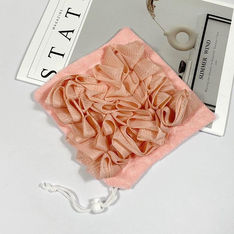 Мочалка 2-в-1 с затягивающимся шнурком для мыла, мягкая отшелушивающая сетчатая губка для душа, инструменты для ухода за кожей тела розовый
Мочалка 2-в-1 с затягивающимся шнурком для мыла, мягкая отшелушивающая сетчатая губка для душа, инструменты для ухода за кожей тела розовый