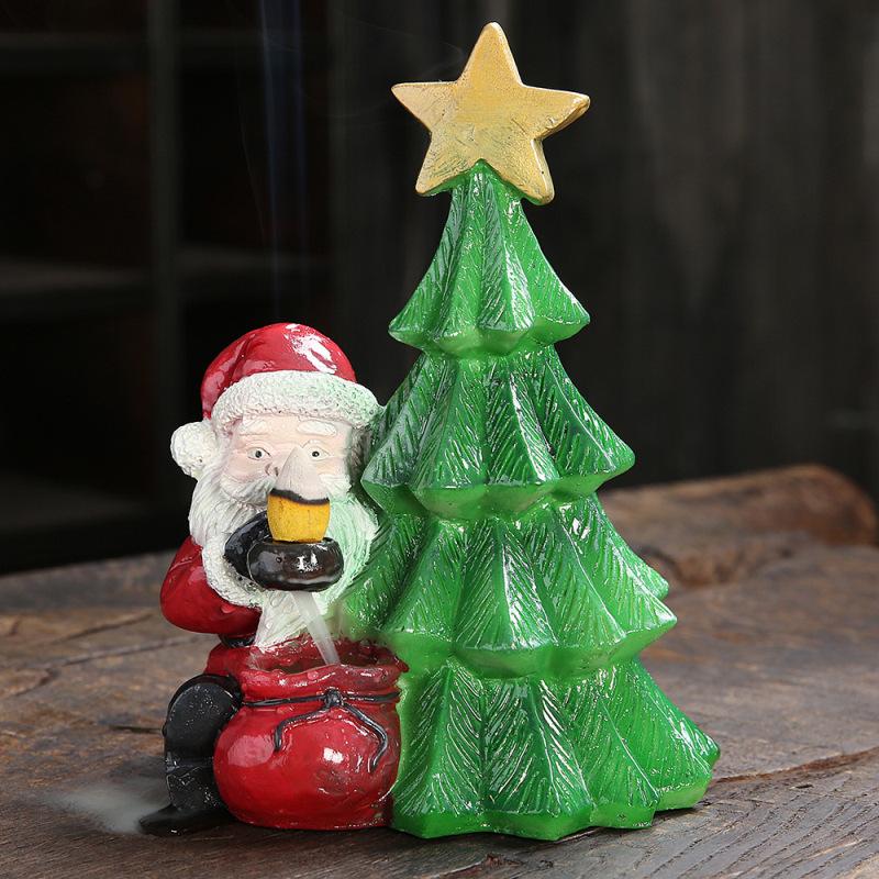 Backflow Incense Burner Christmas Ceramic Crafts Christmas Tree Ornaments Elderly Zen Purple Clay Aromatherapy Burner зелений 
Backflow Incense Burner Christmas Ceramic Crafts Christmas Tree Ornaments Elderly Zen Purple Clay Aromatherapy Burner зелений