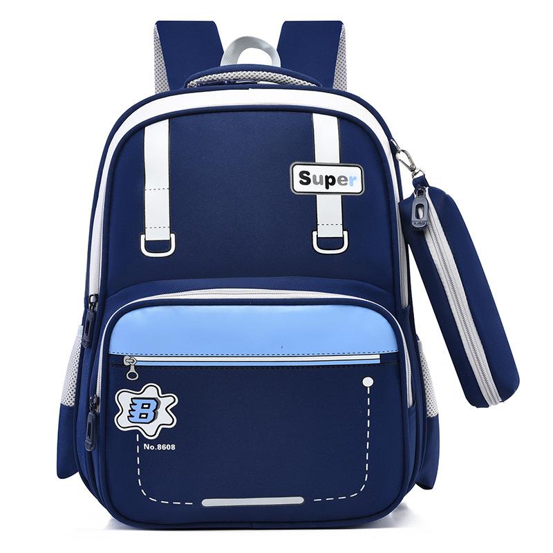 Рюкзак для начальной школы, новый, контрастного цвета, простой, большой вместимости, легкий рюкзак для мальчиков и девочек, снижающий нагрузку
Рюкзак для начальной школы, новый, контрастного цвета, простой, большой вместимости, легкий рюкзак для мальчиков и девочек, снижающий нагрузку