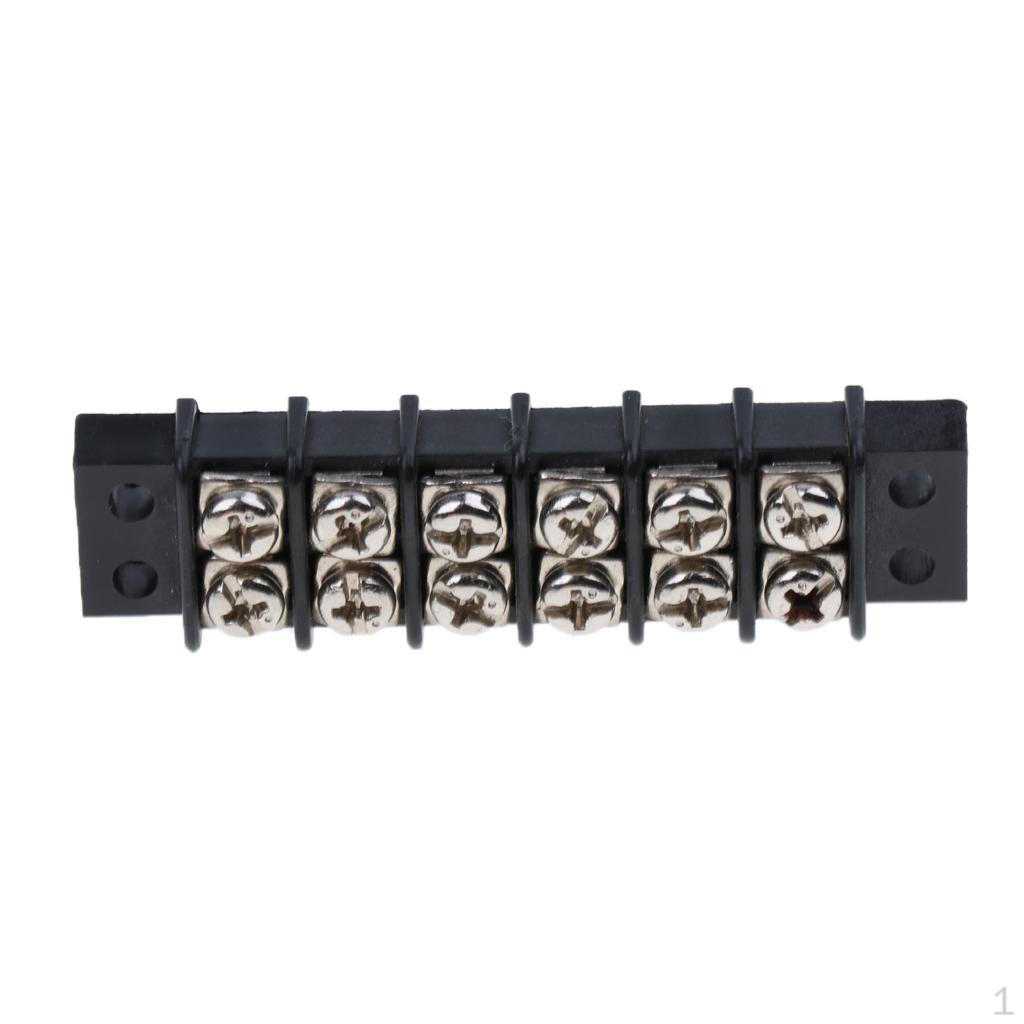 Marine Boat 6 Position 450V 30A Double Row Terminal Block Screw Bus Bar
Marine Boat 6 Position 450V 30A Double Row Terminal Block Screw Bus Bar