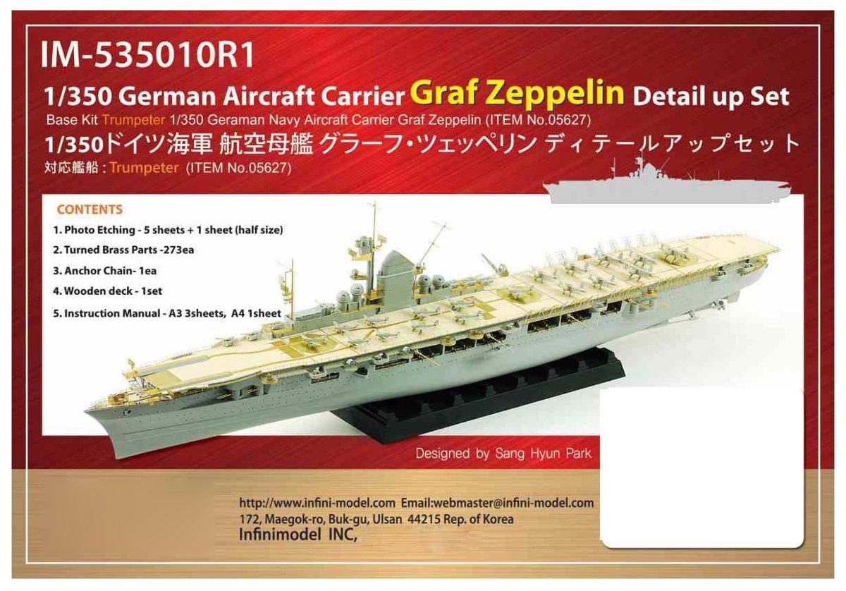 Infini Model IM Series немецкий военно-морской авианосец Graf Ship Detail Up Set пластиковые детали для модели IM53510 1/350 Zeppelin/TR
Infini Model IM Series немецкий военно-морской авианосец Graf Ship Detail Up Set пластиковые детали для модели IM53510 1/350 Zeppelin/TR
