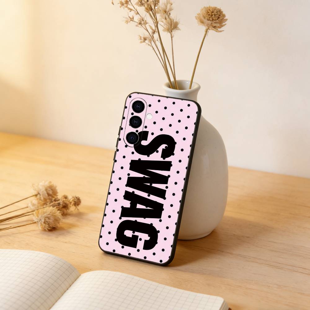 Luxury Y2K Style SWAG Phone Case Black Silicone Soft For Samsung Galaxy A73,A72,A71,A70,A53,A52,A51 Samsung a71 4g
Luxury Y2K Style SWAG Phone Case Black Silicone Soft For Samsung Galaxy A73,A72,A71,A70,A53,A52,A51 Samsung a71 4g