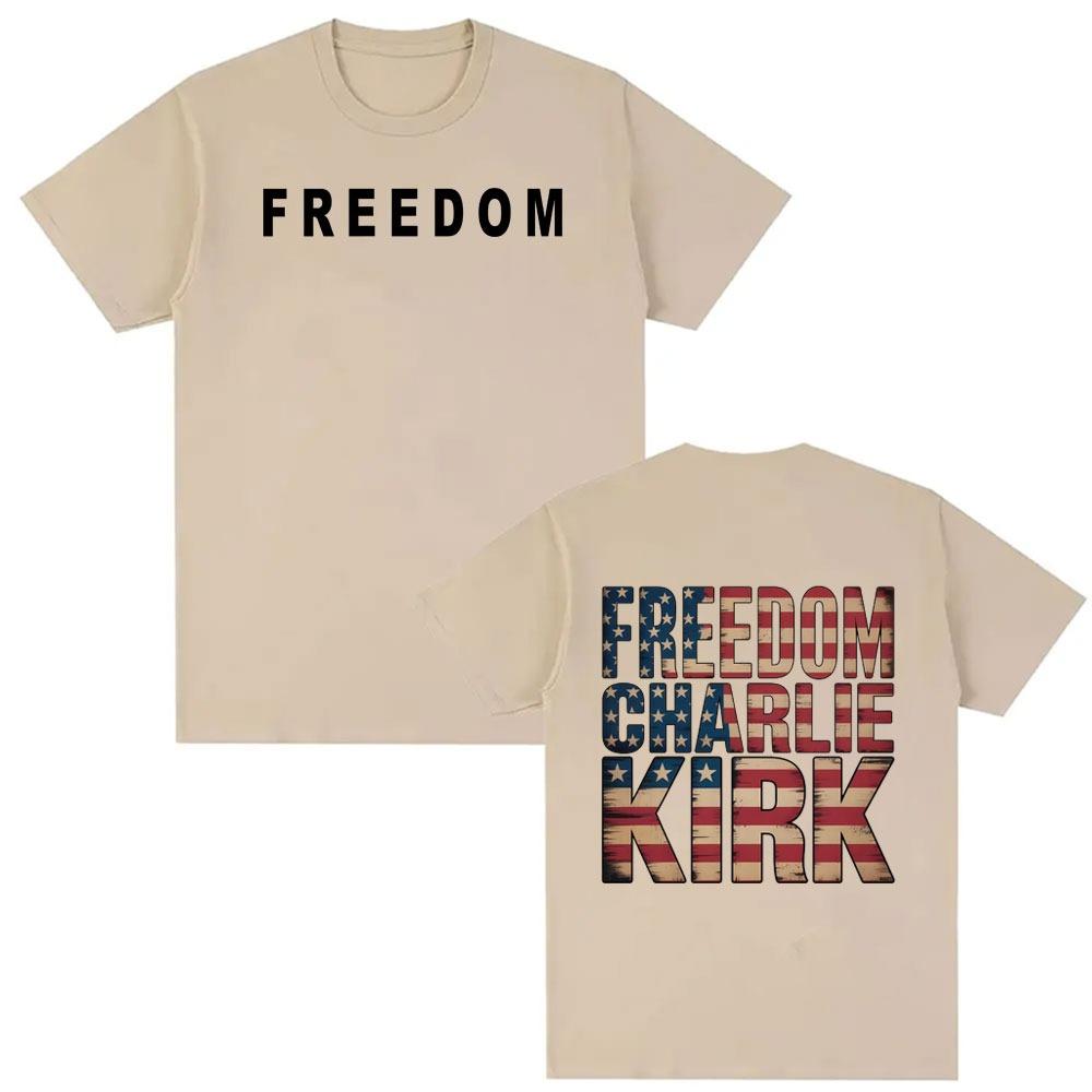 Free Charlie Kirk Graphic Tshirt for Men and Women Fashion High Street Trend 2026 Spring summer Pure Cotton Shortsleeved top 4XL
Free Charlie Kirk Graphic Tshirt for Men and Women Fashion High Street Trend 2026 Spring summer Pure Cotton Shortsleeved top 4XL