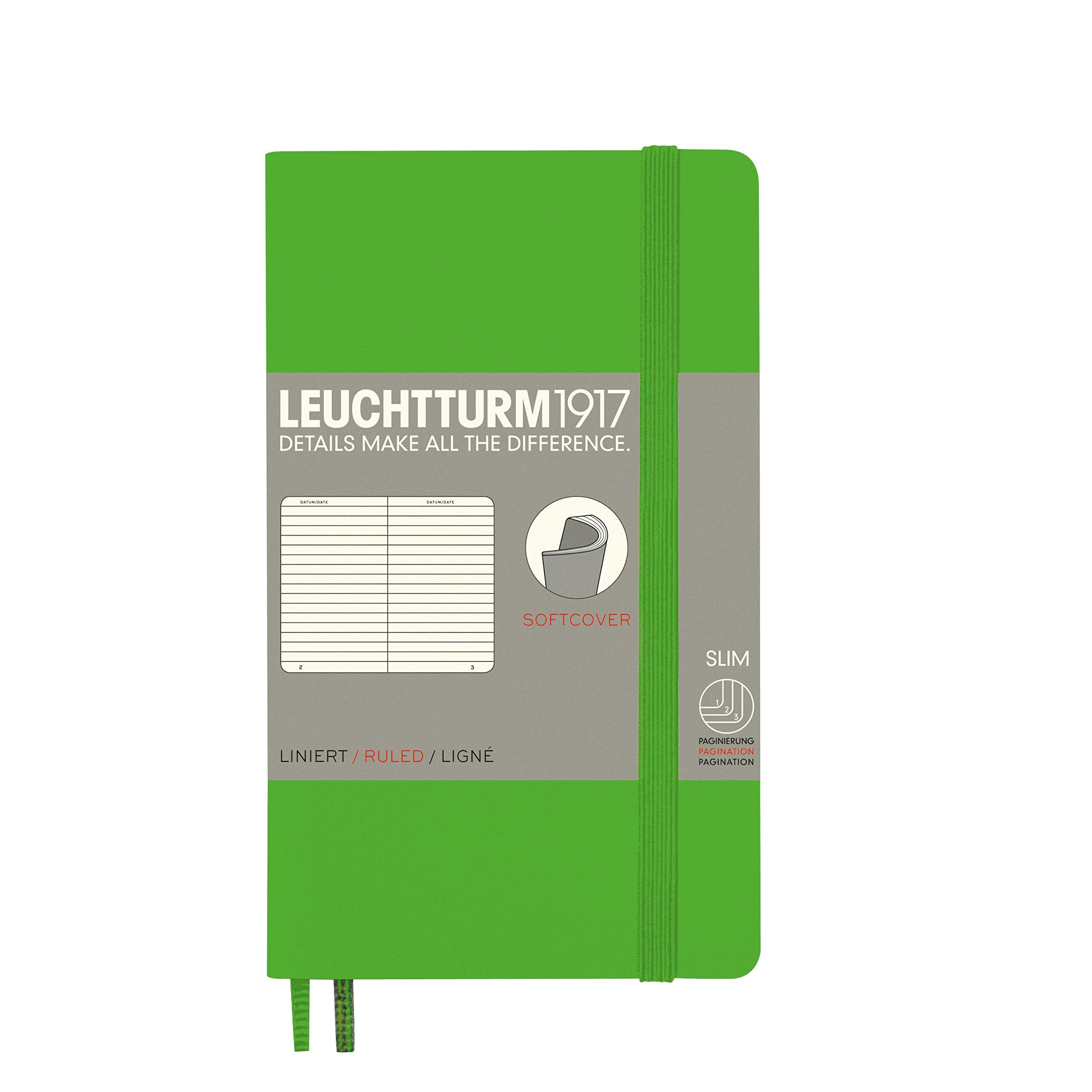 LEUCHTTURM1917 Notebook A6 Lined Softcover Fresh Green 357656
LEUCHTTURM1917 Notebook A6 Lined Softcover Fresh Green 357656
