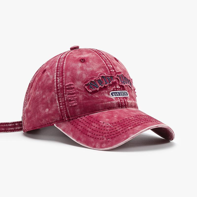 New Fashion Korean Baseball Cap Men S And Women S Versatile Soft Top Ripped Peaked Hat Trendy Letter Embroidery Travel Sun Hat 56-60cm
New Fashion Korean Baseball Cap Men S And Women S Versatile Soft Top Ripped Peaked Hat Trendy Letter Embroidery Travel Sun Hat 56-60cm