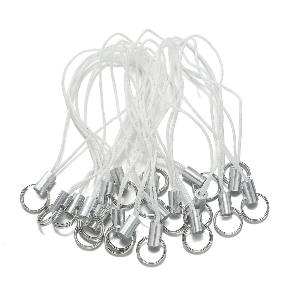 20/50Pcs Polyester Cord with Double Jump Ring Lanyard Rope for Keychain Crafts Handmade Phone Rope Toys DIY Jewelry Making 20pcs білий
20/50Pcs Polyester Cord with Double Jump Ring Lanyard Rope for Keychain Crafts Handmade Phone Rope Toys DIY Jewelry Making 20pcs білий