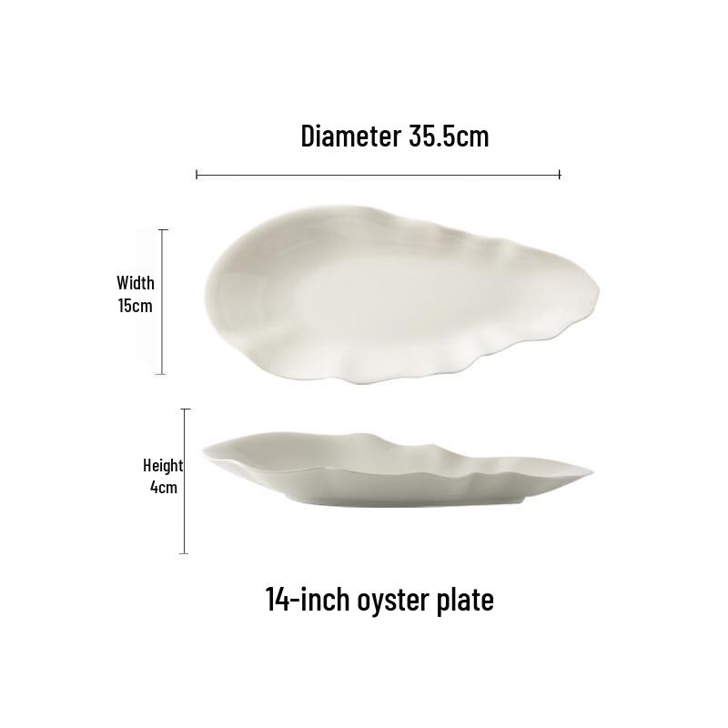 Irregular Ceramic Oyster Plate
Irregular Ceramic Oyster Plate