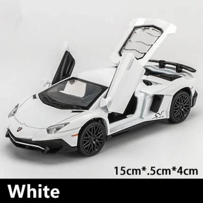 1/32 Lamborghini Aventador LP750-4 Спортивна легкосплавна модель автомобіля Литі під тиском та іграшки Металеві транспортні засоби Модель автомобіля High Simulation Collection Дитячі іграшки на подарунок білий
1/32 Lamborghini Aventador LP750-4 Спортивна легкосплавна модель автомобіля Литі під тиском та іграшки Металеві транспортні засоби Модель автомобіля High Simulation Collection Дитячі іграшки на подарунок білий