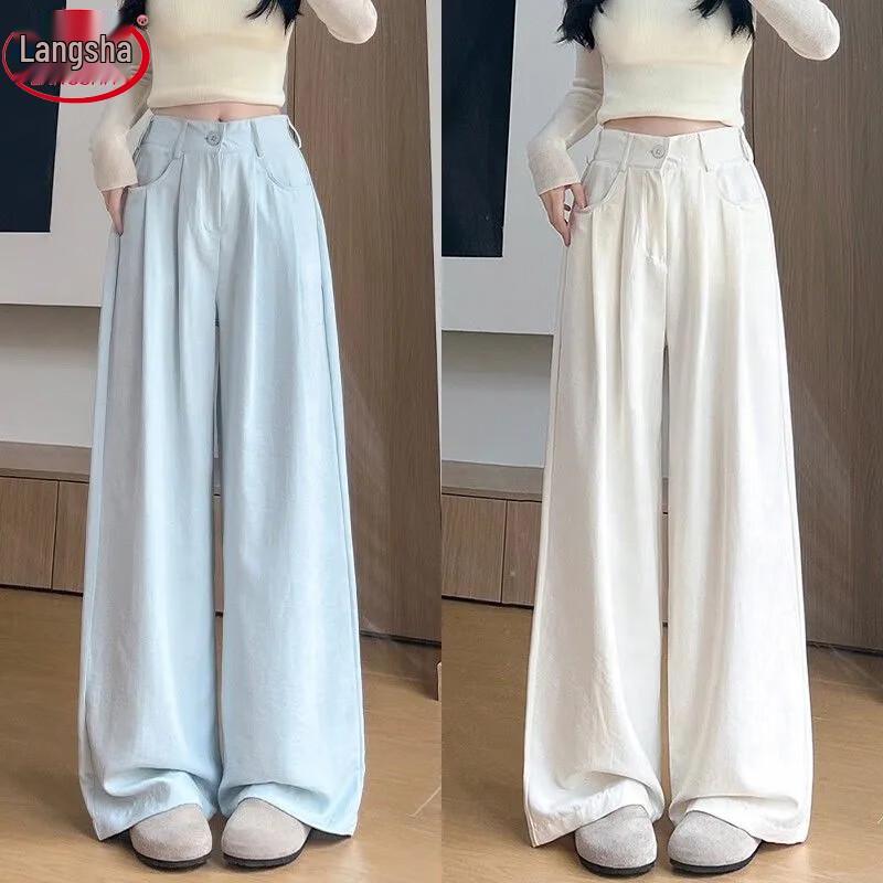 Women s High-Waist Fluid Drape Wide-Leg Trousers L
Women s High-Waist Fluid Drape Wide-Leg Trousers L