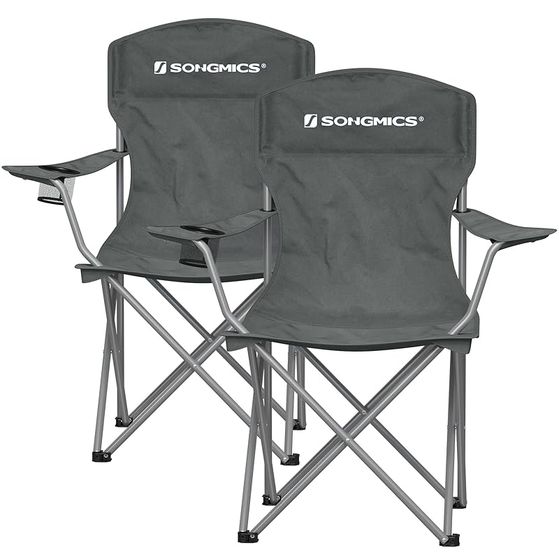SONGMICS outdoor chair 2 leg set Load capacity 150kg high back lightweight compact camping chair foldable Easy to carry With storage case gray
SONGMICS outdoor chair 2 leg set Load capacity 150kg high back lightweight compact camping chair foldable Easy to carry With storage case gray