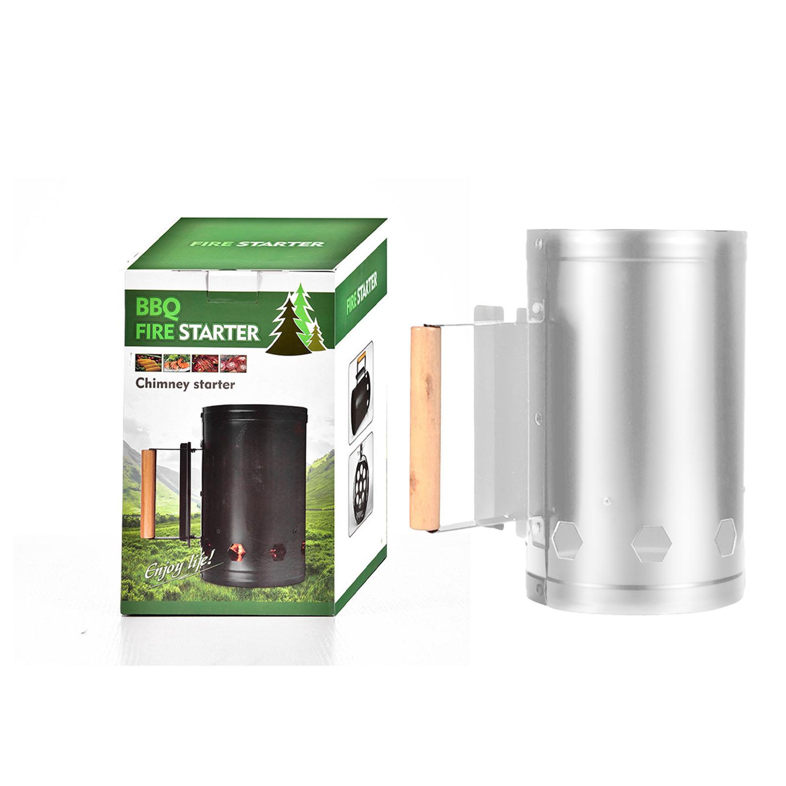 Charcoal Chimney Starter Charcoal Chimney Starter Heat Resistant Stainless Steel Rapid Starter Can for Outdoor Cooking білий
Charcoal Chimney Starter Charcoal Chimney Starter Heat Resistant Stainless Steel Rapid Starter Can for Outdoor Cooking білий